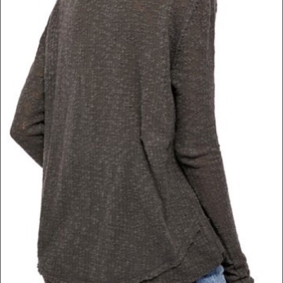 Free People Black Ocean Air Hacci Pullover - Picture 2 of 6